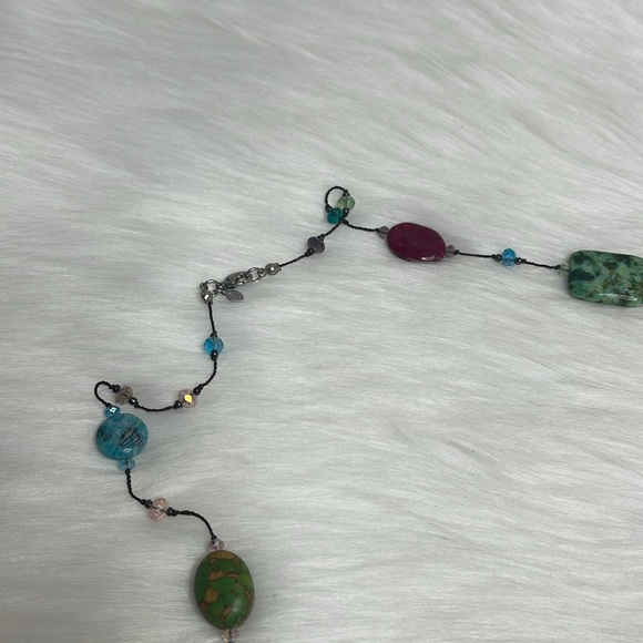 GORGEOUS ROCK & GLASS BEAD NECKLACE - Picture 10 of 13